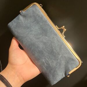 Elegant Blue Clutch Wallet